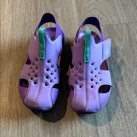 Nike Other - Nike Kids Purple and Green Sandals